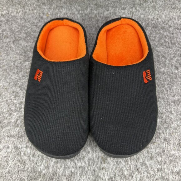 ✅Mens 7-8 Rockdove Slippers Black & Orange Memory Foam Comfort Sole Hunting/camp - Picture 6 of 13